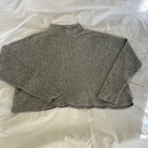 Grey Ribbed Sweater
